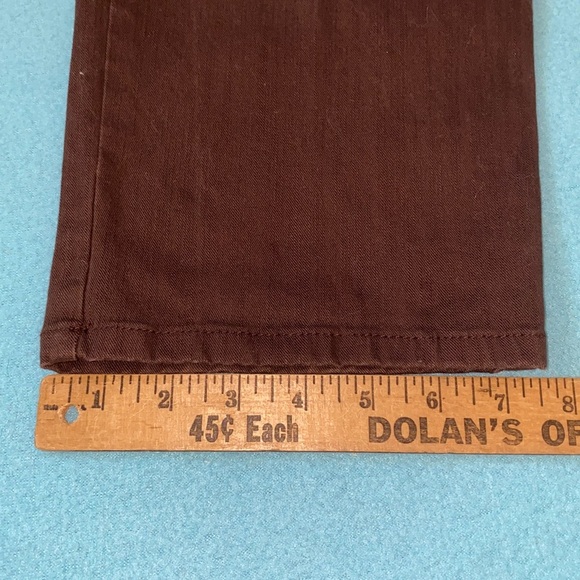 GLORIA VANDERBILT Amanda brown jean’s rhinestone back pockets size 12 average - Picture 7 of 15